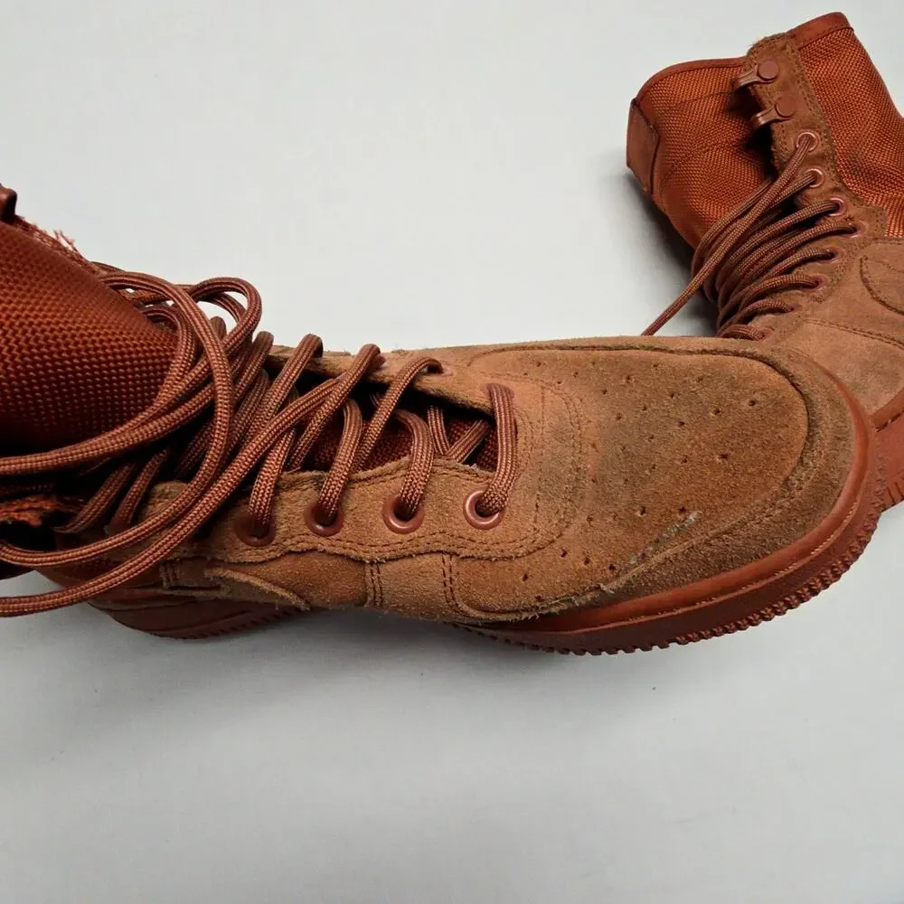 Nike SF Air Force 1 High Boots Mens 8.5 Peach Tactical Sneakers
